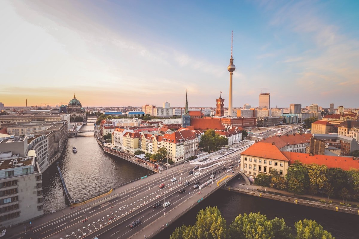Historic German city and university architecture
